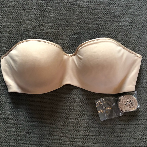 NWT Natori 724164 Precision Unlined Underwire Plunge Bra size 34D Black